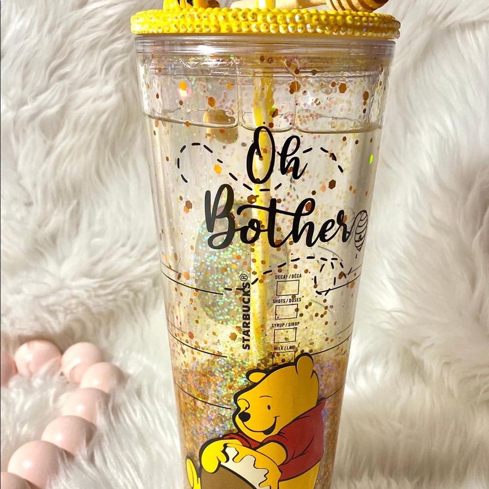 Starbucks Tumbler Inspired Winnie pooh Snowglobe Tumbler - Picture 4 of 14